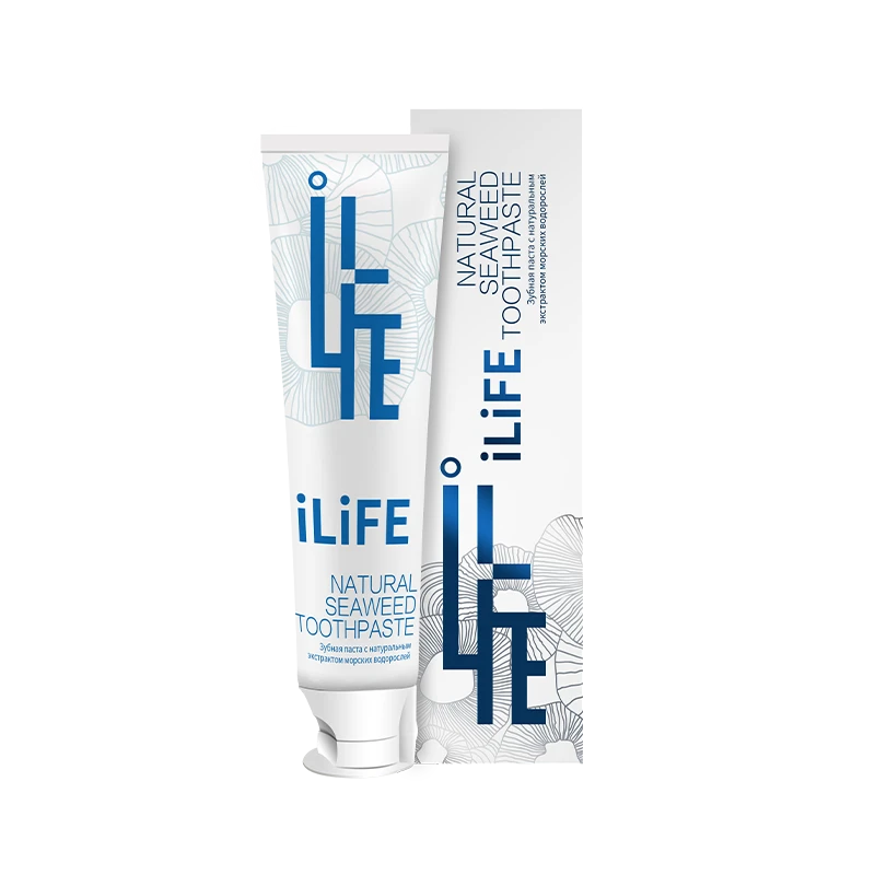 iLiFE natural seaweed toothpast/iLiFE Зубная паста на основе натуральных морских водорослей 120 гр