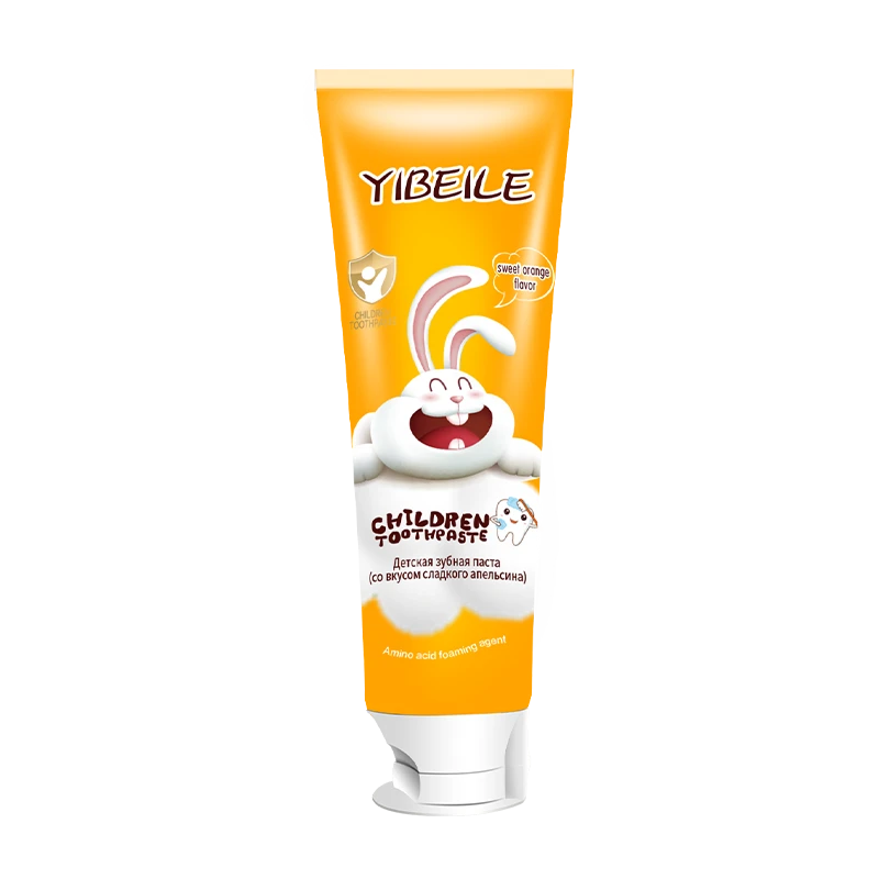 YIBEILE Детская зубная паста со вкусом апельсина 80г