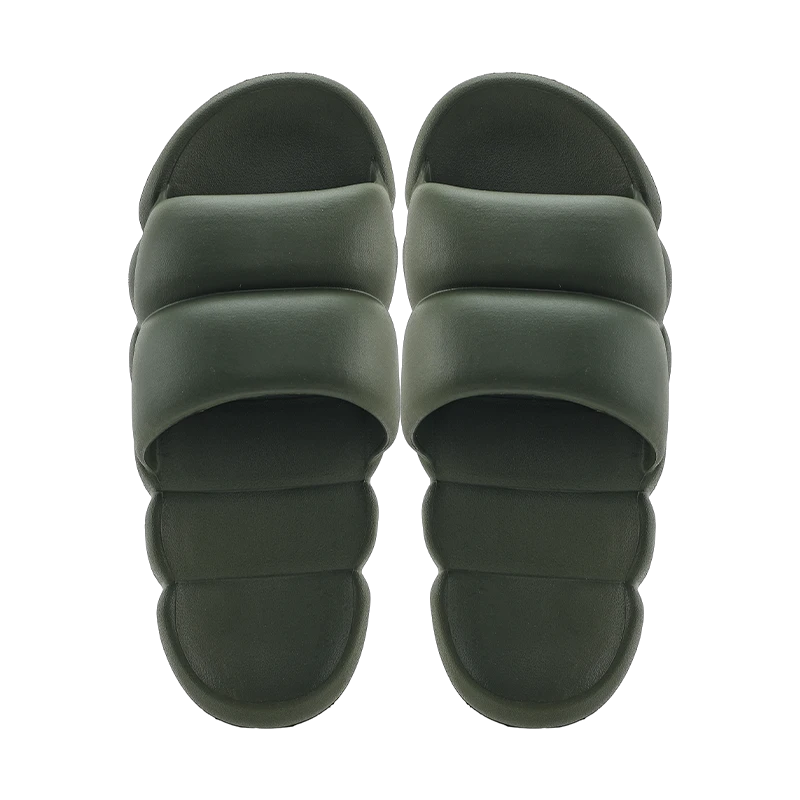 Carry 202507 Caterpillar Soft Q Мужские армейские зеленые тапочки 41-42