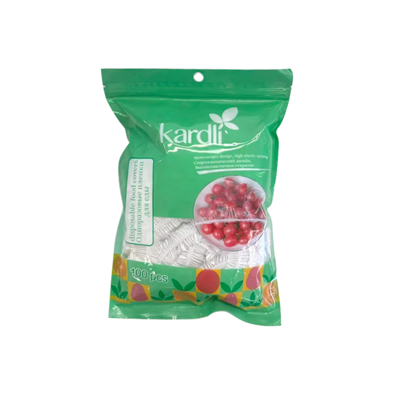 KARDLI Одноразовая целлофановая "шапочка" для сохранения свежести продуктов
