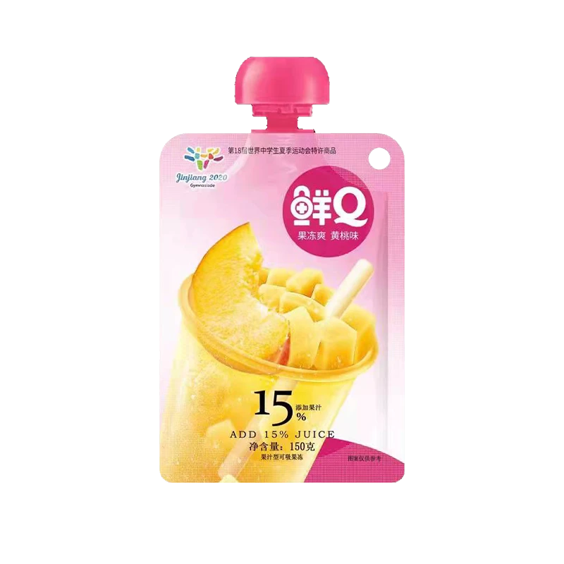 150 г свежего желе с освежающим вкусом желтого персика